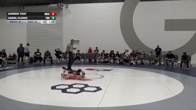 65 lbs Semis & 1st Wrestleback (8 Team) - Andrew Yost, Beast Mode vs Adriel Flores, PNW Gold