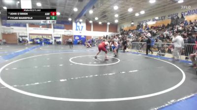 215 lbs Champ. Round 1 - John O`Brien, Alemany vs Tyler Mansfeld, Agoura