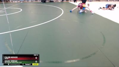 97 lbs Semifinal - Caleb Novick, NWWC vs David Wiehle, Mat Demon Wrestling Club