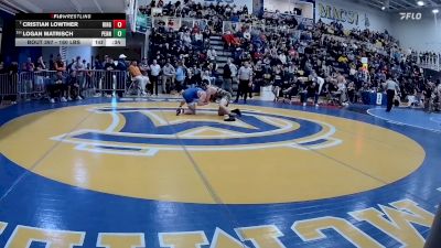 160 lbs 5th Place - Cristian Lowther, Ringgold vs Logan Matrisch, Penn Trafford