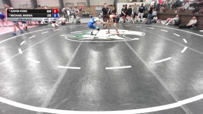 126 lbs 5th Place - Justin Ford, Georgia vs Michael Madda, Level Up Wrestling Center