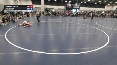 105 lbs Quarters - Luna Elmer, Alber Athletics Wrestling Club vs Farynn Rhees, Greater Heights Wrestling