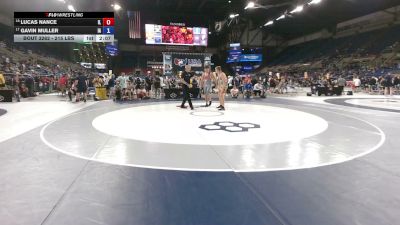 215 lbs Cons. Rd Of 16 - Lucas Nance, Illinois vs Gavin Muller, Iowa