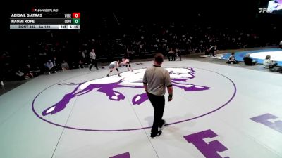 6A 120 lbs 1st Place Match - Naomi Kofe, Copper Hills vs Abigail Giatras, Weber