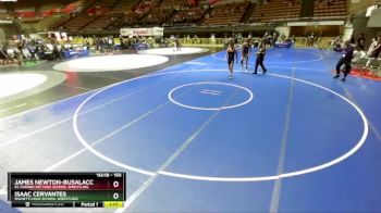 150 lbs Champ. Round 1 - Isaac Cervantes, Righetti High School Wrestling vs James Newton-Busalacchi, El Camino SSF High School Wrestling