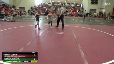 65 lbs Quarterfinal - Easton Hunter, River Rats Wrestling Club vs Wyatt Curvin, Cleburne County Youth Wrestlin