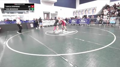 140 lbs Champ. Round 1 - Ava McGowan, South Hills vs Kayla Stephens, Barstow