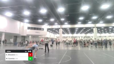 130 lbs Consi Of 8 #2 - Karter Showers, Falls Academy vs Marcu Gumina, Legends Of Gold LV