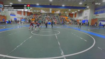 126 lbs Cons. Round 2 - Simon Lee, Crespi vs Zeth Abalos, Chaminade