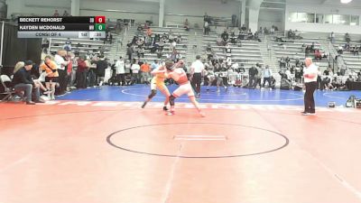 126 lbs Consi Of 4 - Beckett Rehorst, SD vs Kayden McDonald, WV