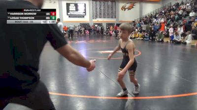 63 lbs Quarterfinal - Logan Thompson, Hawkeye Wrestling Academy vs Harrison Morrow, Lynx Wrestling Club