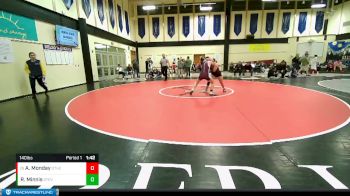 140lbs Champ. Round 3 - Angela Monday, Othello (Girls) vs Regen Minnis, Stevenson (Girls)