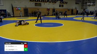 116 lbs Round Of 16 - Drake VomBaur, Severance (CO) vs Hunter Jauregui, Fountain Valley