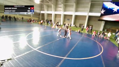 56-61 lbs Quarterfinal - Adeline Sharp, Uintah Wrestling vs Kendley Day, Wasatch Wrestling Club