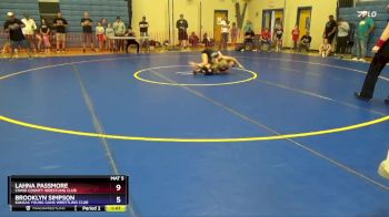 108 lbs Round 2 - Lahna Passmore, Chase County Wrestling Club vs Brooklyn Simpson, Kansas Young Guns Wrestling Club