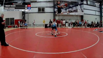 61 kg Cons. Round 5 - Brady Roark, Jackrabbit Wrestling Club vs Owen Hansen, Viking RTC