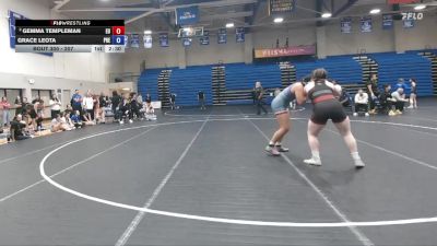 207 lbs Semifinal - Grace Leota, Presbyterian vs Gemma Templeman, Emmanuel University