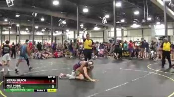 100 lbs Round 1 (6 Team) - Kieran Beach, Steel Valley vs Mat Prine, Team Iowa Blue