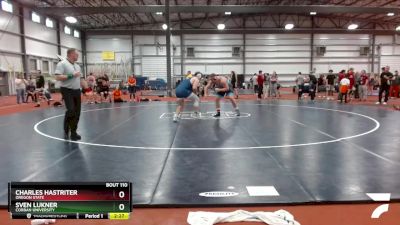 285 lbs Semifinal - Charles Hastriter, Oregon State vs Sven Lukner, Corban University