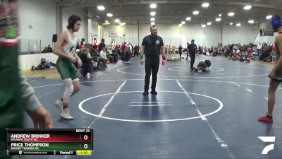 135 lbs Cons. Round 2 - Price Thompson, Rocket Trained WC vs Andrew Brinker, Atlanta Youth WC