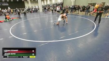 126 lbs Champ. Round 3 - Jensen Boyd, Indiana vs Logan Stewart, CRWC
