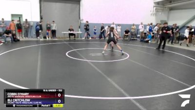 152 lbs Round 1 - Eli Critchlow, Valdez Youth Wrestling Club Inc. vs Cobin O`Mary, Arctic Warriors Wrestling Club