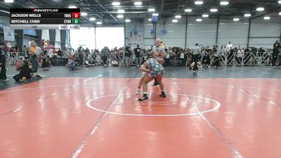 130 lbs Round 1 (9am Friday) - Mitchell Chen, CTWHALE vs Jackson Wells, Team VA/USA