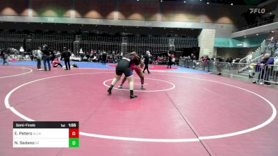 235 lbs Semifinal - Esther Peters, Allen vs Noe Sedano, Garza