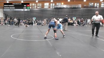 130 lbs Round 1 - Brad Hassell, Williamsburg Wrestling Club vs Mason Brown, Capital City Wrestling Club