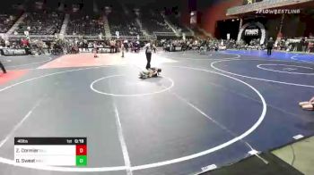 46 lbs Consi Of 4 - Zach Cormier, Billings WC vs Dillon Sweat, Kalispell WC