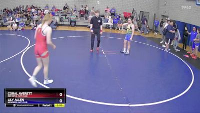 143 lbs Round 2 - Coral Averett, Red Devil Mat Club vs Lily Allen, Newberg Mat Club