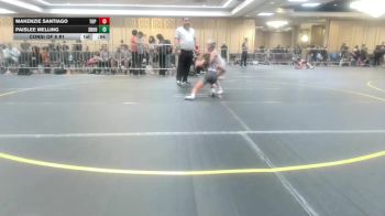 72 lbs Consi Of 8 #1 - Makenzie Santiago, Top Rank Hammers vs Paislee Melling, Shootbox WC