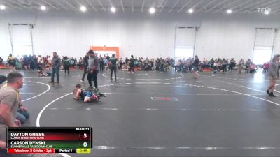60 lbs Cons. Semi - Carson Dynski, Summerville Takedown Club vs Dayton Griebe, Cobra Wrestling Club