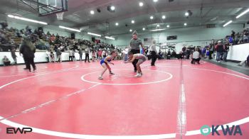 58-61 lbs Rr Rnd 3 - Nicholas George, Tulsa North Mabee Stampede vs Chloe Grimes, Tiger Trained Wrestling
