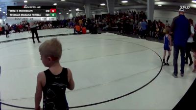 22 lbs Quarterfinal - Nicolas Magana Fernau, CWO vs Rhett Morrison, Hershey Youth Wrestling