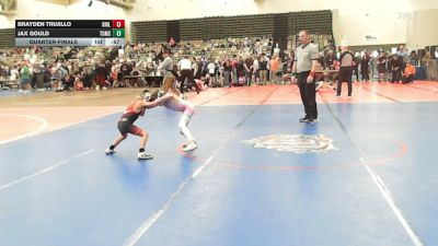 51-T lbs Quarterfinal - Brayden Trujillo, Drillmasters vs Jax Gould, Toms River