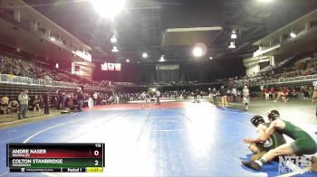 113 lbs Champ. Round 1 - Colton Stanbridge, Ponderosa vs Andre Naser, Rodriguez