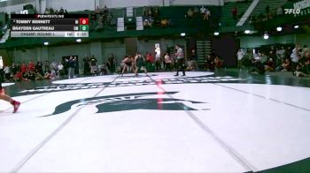 174 lbs Champ. Round 1 - Brayden Gautreau, Central Michigan vs Tommy Bennett, Northern Illinois
