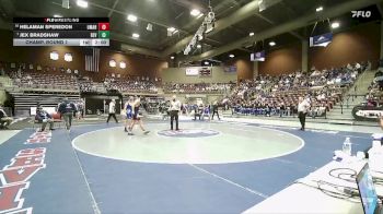 2A 165 lbs Champ. Round 1 - Jex Bradshaw, Beaver vs Helaman Speredon, Utah Military Academy Hillfield