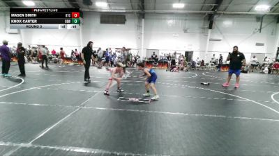 72 lbs Round 3 - Knox Carter, Backyard Bullies WC vs Masen Smith, Bison Takedown Club