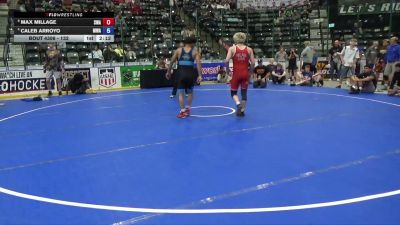132 lbs Semis - Max Millage, Sebolt Wrestling Academy vs Caleb Arroyo, Moen Wrestling Academy