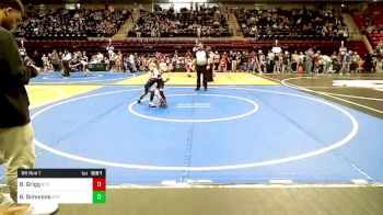 46 lbs Rr Rnd 1 - Bryson Grigg, Tulsa Blue T Panthers vs Benaiah Simmons, Tulsa Blue T Panthers