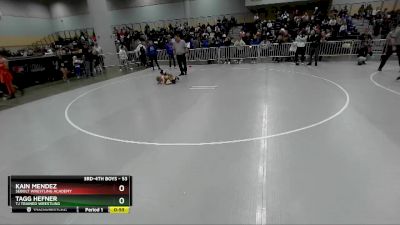 53 lbs Cons. Round 2 - Kain Mendez, Sebolt Wrestling Academy vs Tagg Hefner, TJ Trained Wrestling