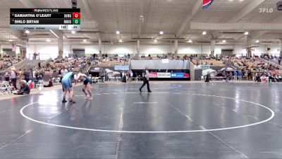 Girls 235 lbs Cons. Semi - Samantha O`leary, Summit High School vs Shilo Bryan, Moore Co. High School