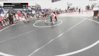57 lbs Round 2 - Lilah Miller, Rancho Bernardo WC vs Caroline Angel, Reign Wrestling Club