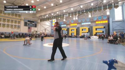 144 lbs Semifinal - Joshua Hernandez, Delcastle H S vs Carter Davis, Salesianum