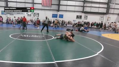 126 lbs Allday - Kade Pudwill, OTM WALTERS WRESTLING vs Sabastian Warfield, HEAVY HITTING HAMMERS