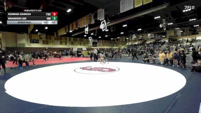 77 lbs Semifinal - Brandon Lee, Rancho Bernardo WC vs Konrad Zawicki, Team Temecula Wrestling Club