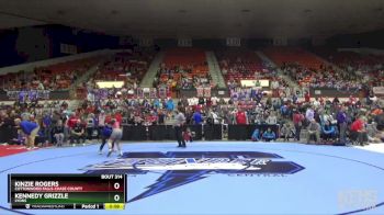 110 lbs Cons. Round 3 - Kennedy Grizzle, Lyons vs Kinzie Rogers, Cottonwood Falls-Chase County