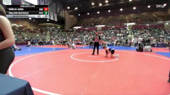 120 lbs Quarterfinal - Emelia Gaba, Mighty Bluebirds Wrestling vs Willow Nuckols, Pottsville Apache Youth Wrestling